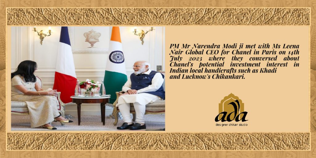 How Indian handicrafts will shape Global fashion - ADA Chikankari from Lucknow