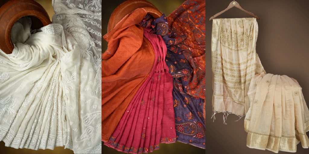 Chikankari saree