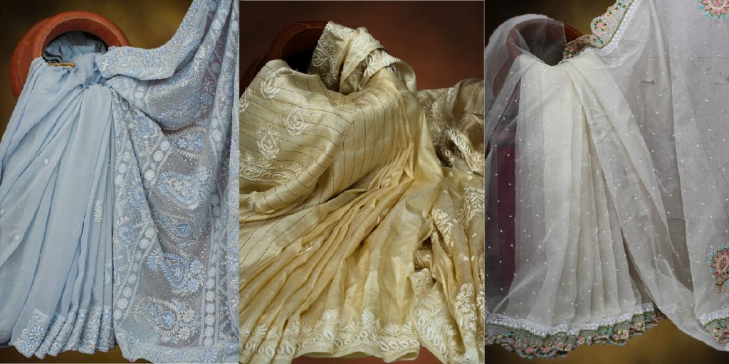 Chikankari saree