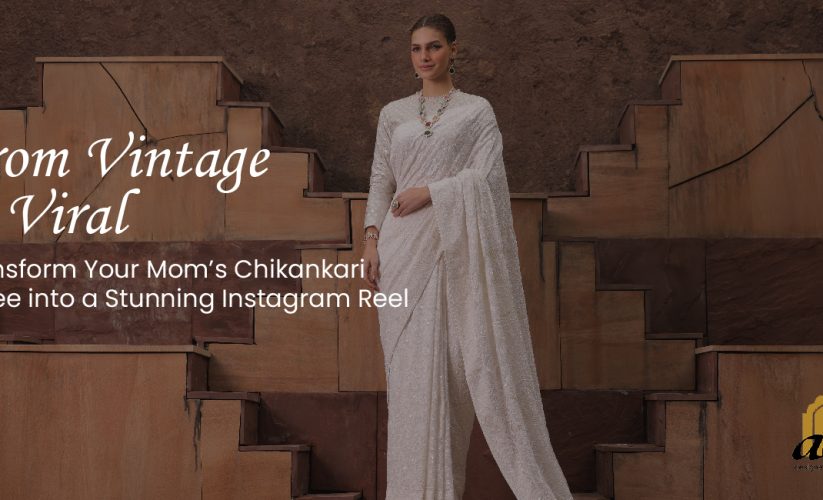 Chikankari saree