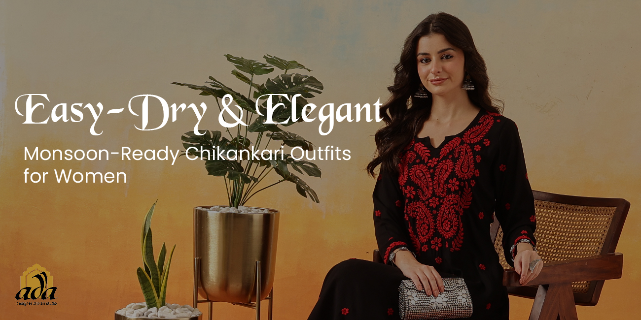 Easy-Dry & Elegant: Monsoon-Ready Chikankari Outfits for Women
