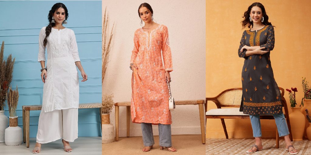 Chikankari with Denim