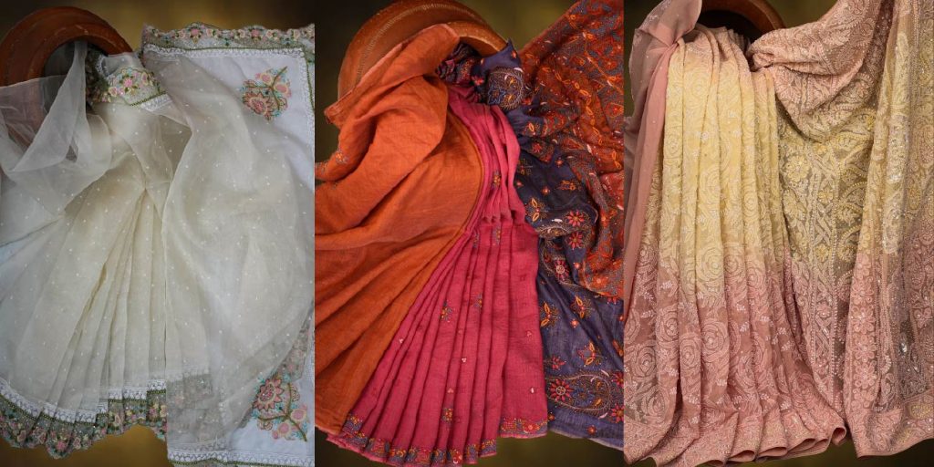 Ada Chikan Chikankari Sarees