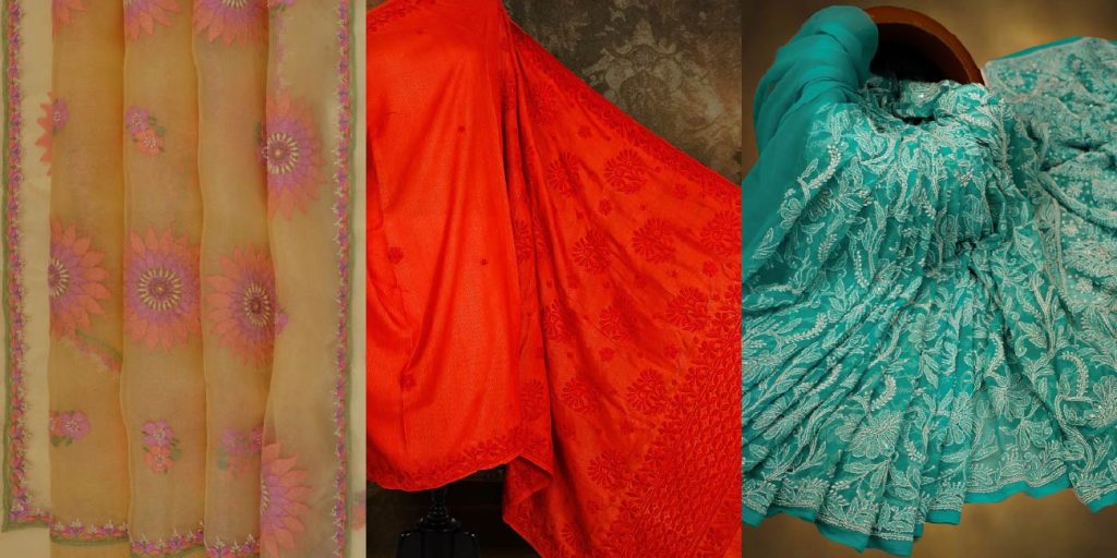 Ada Chikan Chikankari Sarees