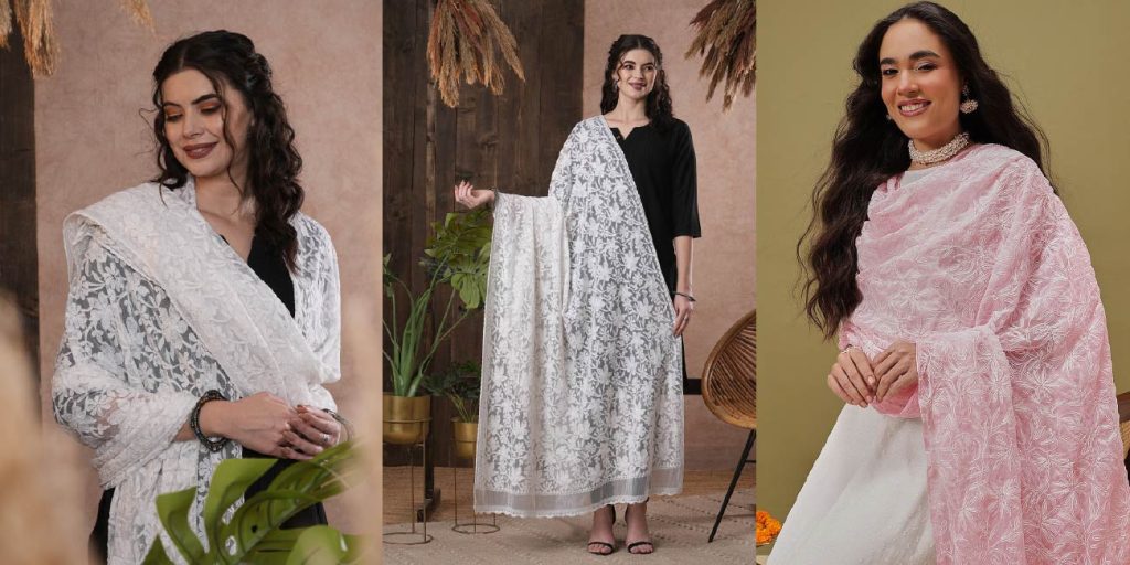 Chikankari Dupatta