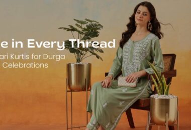 Chikankari Kurtis for Durga Ashtami Celebrations