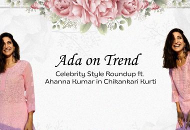 Ahanna Kumar’s Visit to Ada Chikan Lucknow Store
