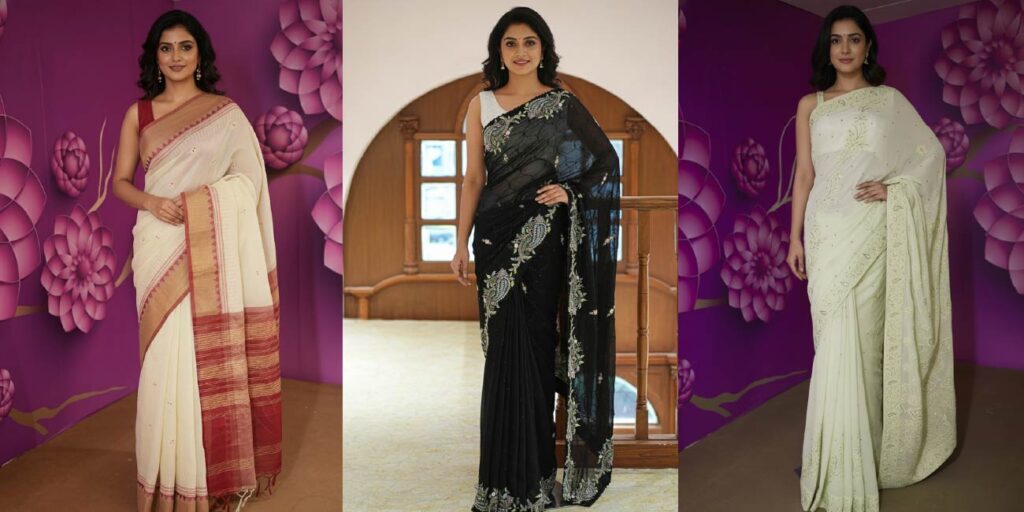 Ada Chikan Chikankari Saree