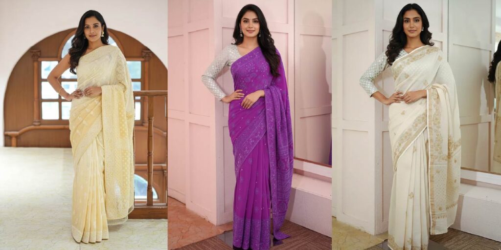 Ada Chikan Winter Wedding Chikankari Outfits