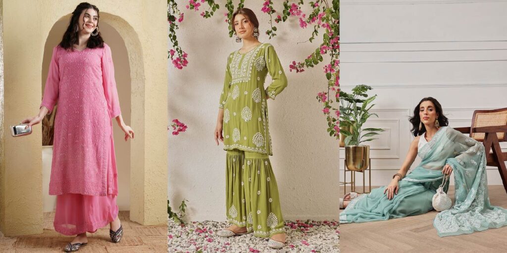 Chikankari wedding wardrobe