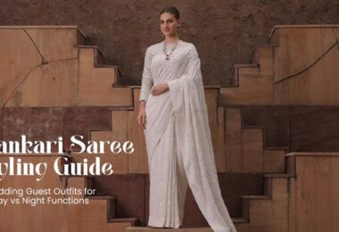 Chikankari Saree Styling Guide: Wedding Guest Outfits for Day vs Night Functions