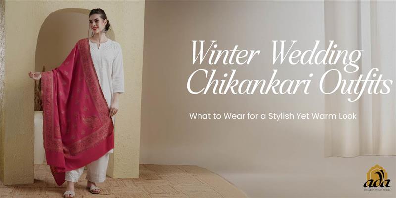 Winter Wedding Chikankari Outfits