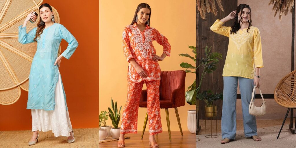 Chikankari Co-ord Sets  for modern look