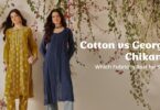 cotton vs Georgette chikankari kurti