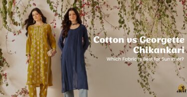 cotton vs Georgette chikankari kurti