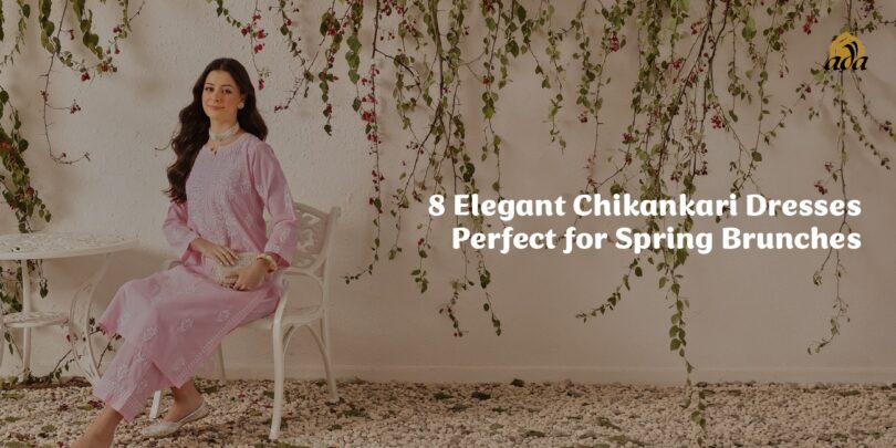 chikankari kurta for spring