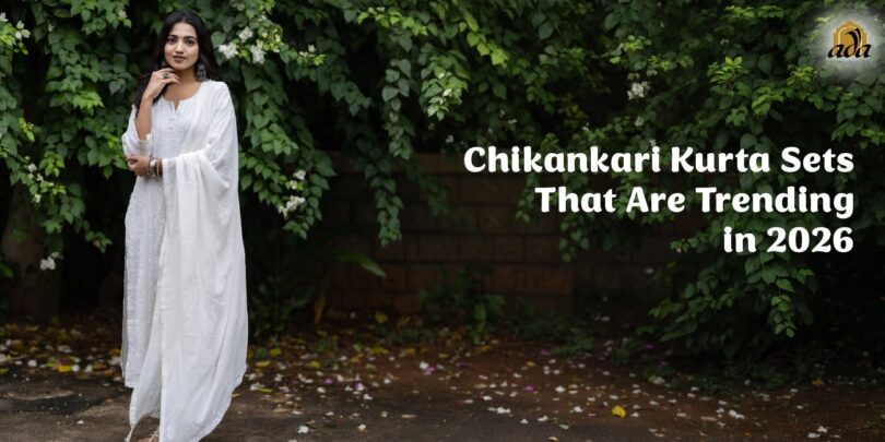 Trending chikankari kurta set