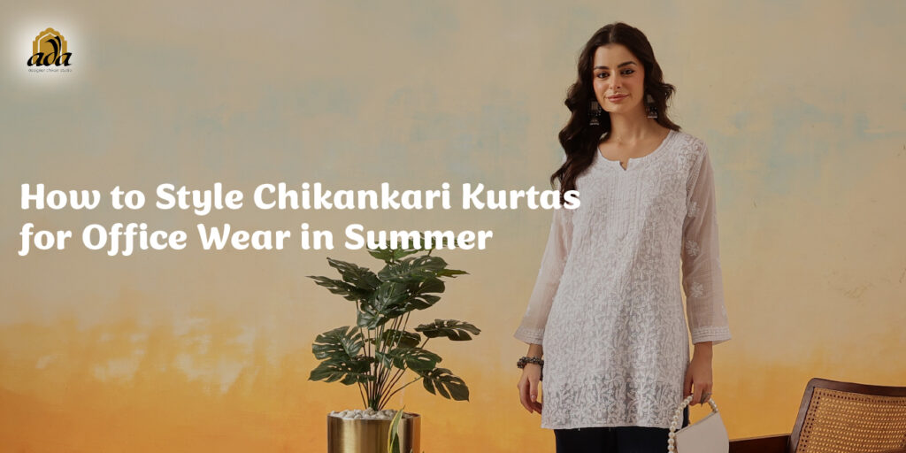 How to Style Chikankari Kurtas for Office Wear in Summer cotton kurta
