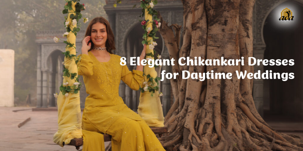 8 Elegant Chikankari Dresses for Daytime Weddings summer outfit